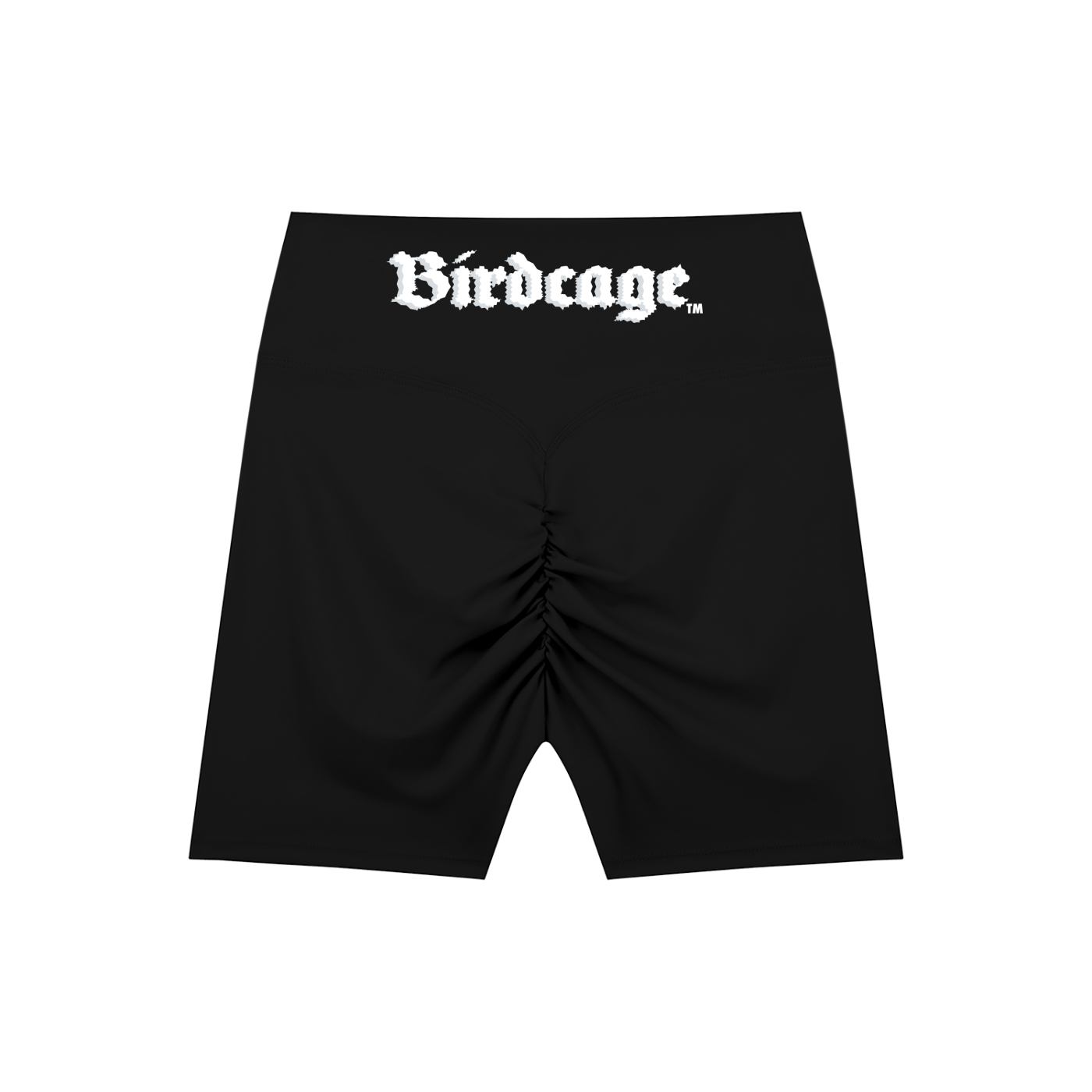Birdcage Biker Shorts High-Waist