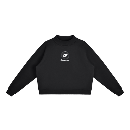 Swervcage Fleece Mock-Neck  Crew Sweatshirt