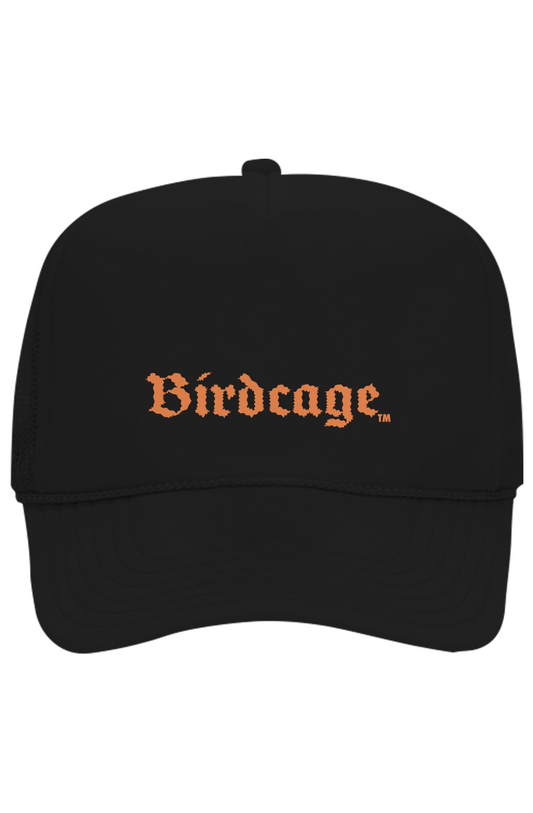 Birdcage Orange Trucker