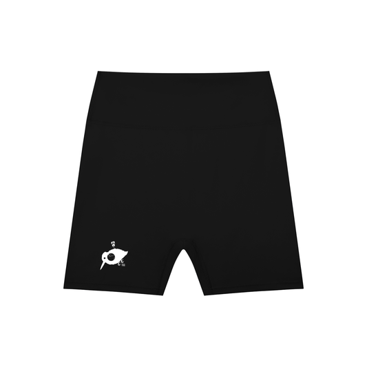 Birdcage Biker Shorts High-Waist