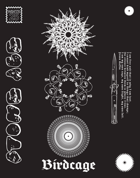 STONE AGE MANDALA PRINT 11X14